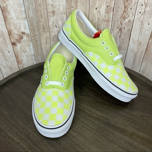 Vans Era Checkerboard “Sharp Green” Sneaker Sz 6.5 - Picture 1 of 9